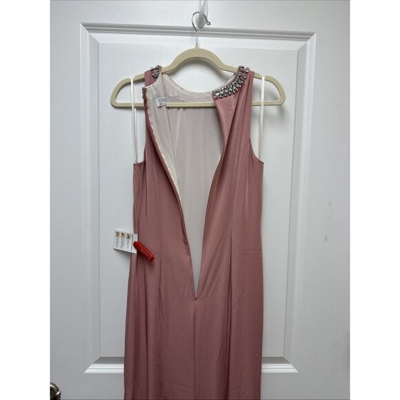 Mac Duggal Size 4 Pink 49093 Embellished Neck Trumpet Prom Formal Gown Dress - Picture 10 of 14